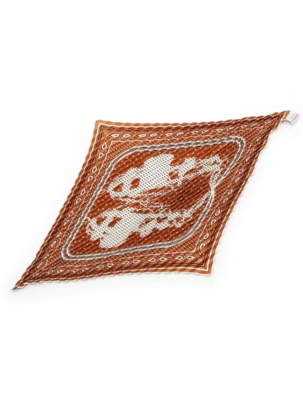 Hermes Brides de Gala Ceremonial Bridle Silk Bandana Scarf Halzan Brown